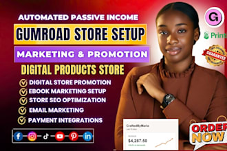 setup gumroad store gumroad book promotion payhip online store payhip website