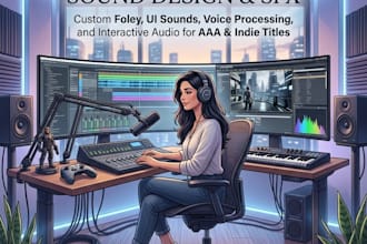 create custom game sound design and sfx for your video game