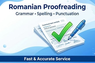 proofread and correct your romanian text