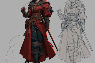 unique dnd  cahracter art