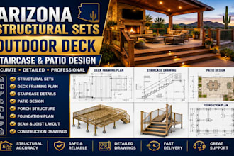 design arizona structural sets, outdoor deck plan staircase drawing patio design