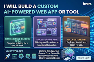 build a custom ai powered web app or tool