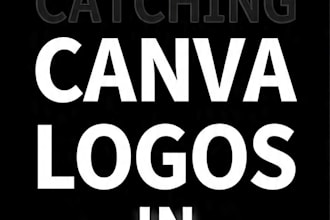 design eye catching canva logo and thumbnails