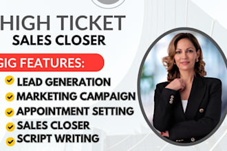 be your high ticket sales closer appointment setter salesperson b2b sales rep