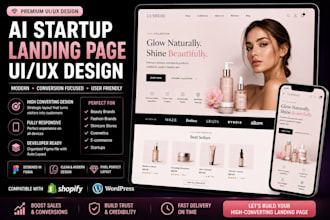 modern ecommerce UI website design ai startup saas website UI UX design in figma