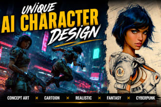 create unique ai character design in any style