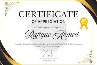 create certificate for you
