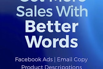 write high converting ad copy and product descriptions