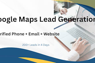 do google maps lead generation and data entry for USA businesses