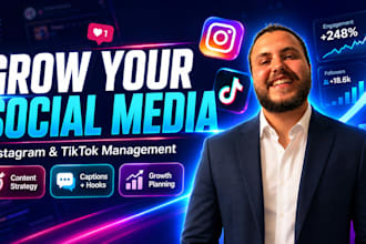 enhance your instagram and tiktok to grow you or your brand and audience