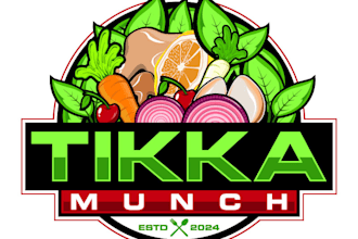 create a unique BBQ logo for your restaurant or food brand