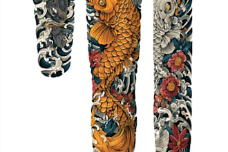 professionally design your sleeve tattoo , chest tattoo
