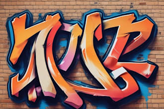 do graffiti logo, t shirt design in graffiti art