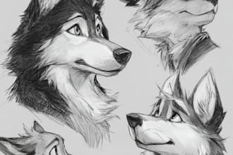 draw art of your furry character or fursona