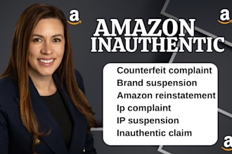 resolve amazon inauthentic ip complaint brand suspension appeal letter
