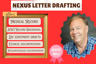 organize and review ent medical records VA documentation