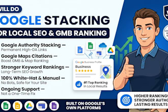 do google stacking for local SEO and gmb ranking
