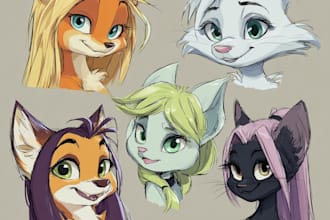 draw furry characters in nsfw or sfw for you