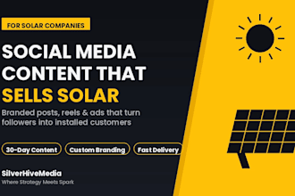 create social media marketing content for your solar company