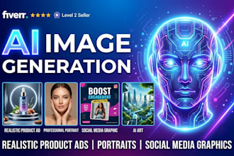 create stunning ai images, realistic art, product ads and social media visuals