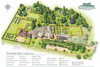 design a real estate property map, aerial map or site plan illustration
