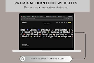 build a responsive react website with animations