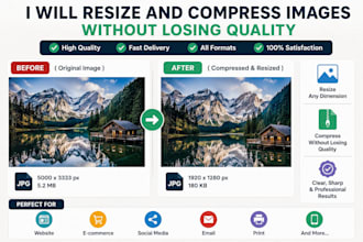 resize and compress images without losing quality