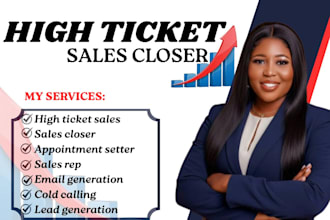 be your sales representative appointment setter for high ticket sales