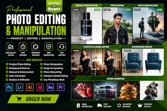 do photoshop editing, product image editing