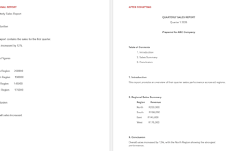 format, edit and redesign your word document professionally