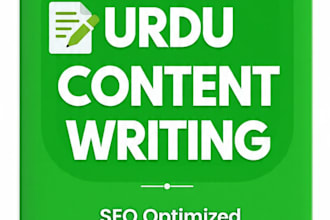 write urdu articles, blog posts, and SEO content