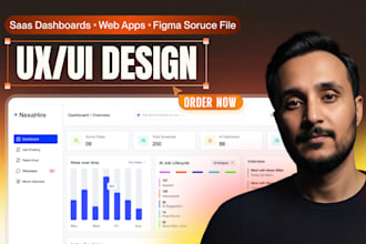 ui ux design, web app design, saas dashboard design in figma