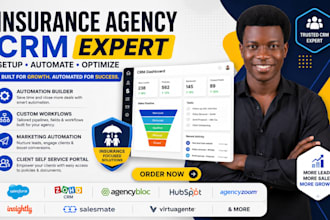 setup or automate insurance agency crm salesforce zoho agencybloc hubspot crm