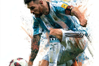 draw sports illustration for athletes or anything