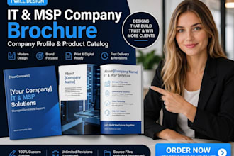 design professional brochure for IT and mps companies