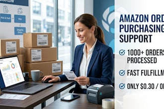 provide amazon purchasing and order fulfillment support for ecommerce sellers