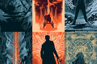do fantasy book cover design, thriller book cover