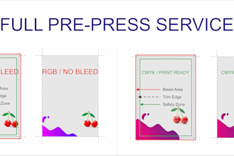 fix, resize and prepare your file for printing and pre press