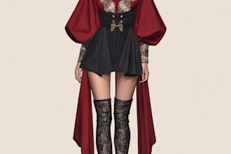 draw a fashion illustration