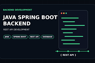 develop java spring boot backend and rest apis