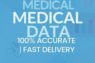 do accurate medical data entry and create patient reports in excel