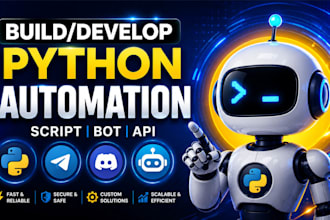build python bot web scraping discord telegram bot trading bot ai automation