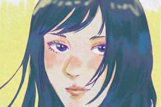 draw a digital portrait that may be in my art style