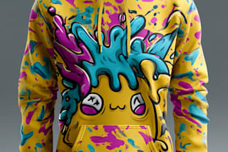 design premium graphic hoodies and modern typography