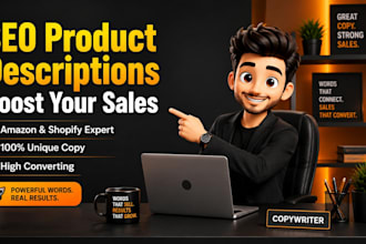 write high converting shopify and amazon product description