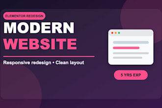 redesign your wordpress website with elementor