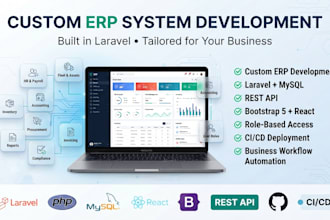 do ai software development, full stack website backend , erp software
