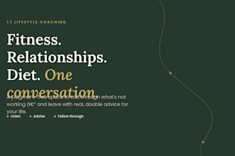 listen and guide you on fitness, diet and relationship goals