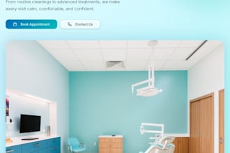 create a premium dental clinic website for dentists and dental practices