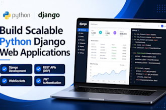 develop custom python django web app